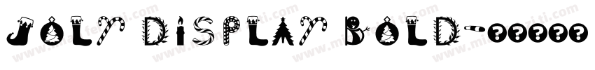 Joly Display Bold字体转换